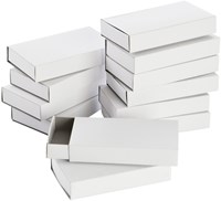 Luciferdoosjes Folia groot 110x60x20mm 12 stuks wit-2