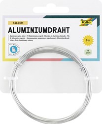 Aluminiumdraad Folia 1mmx5m zilver