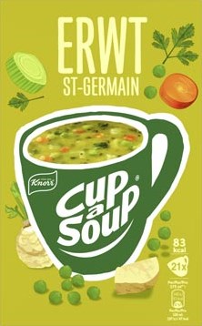 Knorr Cup-a-Soup erwt, pak van 21 zakjes