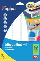 Agipa witte etiketten Print & Write ft 56 x 34 mm, 192 stuks, 12 per blad