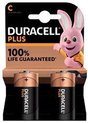 C batterij Duracell Plus 2xC