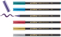 Edding metallic brushpen e-1340 assorti set van 6 stuks-3
