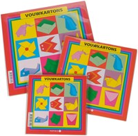 Vouwkartons vierkant 20x20cm 105gram assorti-3