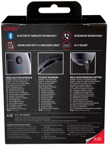 Oorkap 3M Worktunes verlaging geluidsniveau maximaal 31dB Bluetooth tec-2