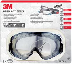 Ruimzichtbril 3M anti-fog Safety krasbestendig