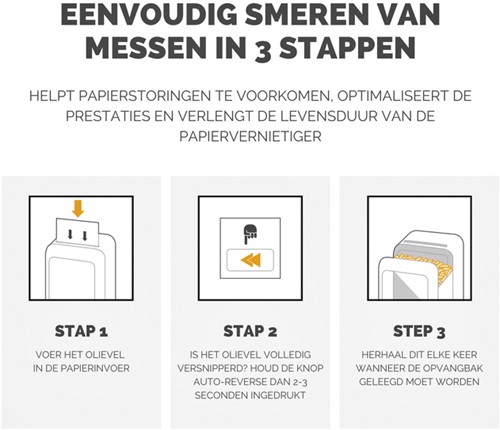 Olievellen voor papiervernietiger Fellowes Powershred Performance+-3