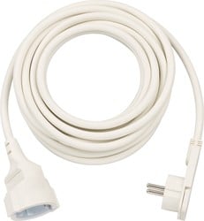 Verlengsnoer Brennenstuhl met platte stekker 5m H05VV-F3G15 wit