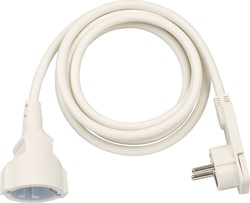 Verlengsnoer Brennenstuhl met platte stekker 2m H05VV-F3G15 wit