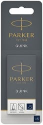 Inktpatroon Parker Quink blauwzwart blister à 5 stuks