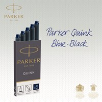 Inktpatroon Parker Quink blauwzwart blister à 5 stuks-4