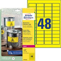 Avery Etiketten Heavy Duty 45.7 x 21.2mm geel-3