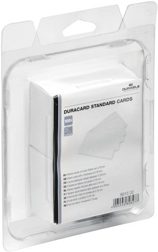 Kunststof kaarten voor badgeprinter Duracard