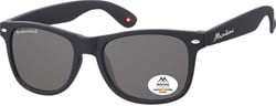 Zonnebril Montana met smoke gepolariseerd glas zwart