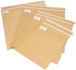 Sendbag verzendverpakking IEZZY 23/25 x 32 + 5cm bruin