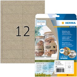 HERMA etiketten 10754 97x42.3mm silphie bruin 240 stuks