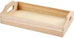 Dienblad Creotime hout 30x17x5cm