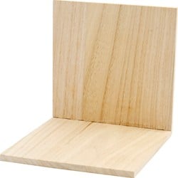 Boekensteun hout 15x15x15cm Creotime