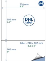 Retourlabel DHL IEZZY A4 1.000 vel 210x102mm 1000 labels-3