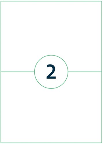 Etiket Qbasic A4 1.000 vel 210x148mm 2000 labels