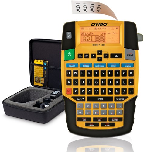Labelprinter Dymo Rhino 4200 qwerty in koffer