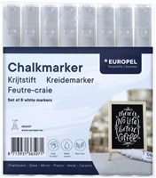 Krijtstift Europel 3mm wit etui 8 stuks-2