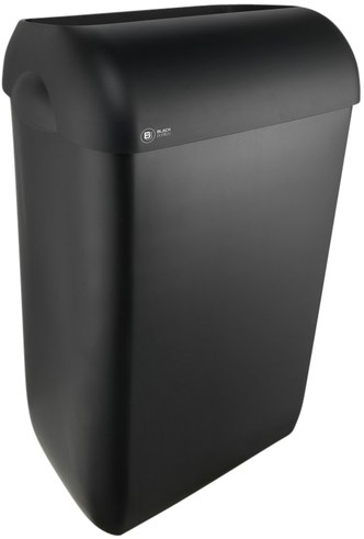 Afvalbak BlackSatino open inworp 43 liter zwart 331760
