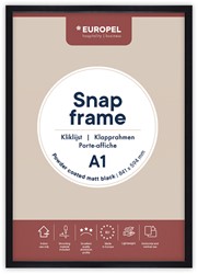 Kliklijst zwart Europel 25mm mat zwart