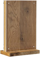 Kaarthouder A5 acryl met hout en magnetische sluiting-2