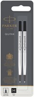 Parker Quink vulling voor roller zwart blister met 2 stuks
