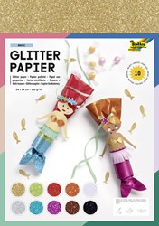 Glitter papier Folia 24x34cm 170gr