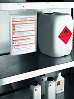 Folderhouder wand Durable met ophangoog A5-3