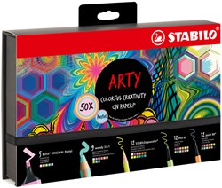 Tekenset STABILO Colorful Arty creative pastel mix in luxe box