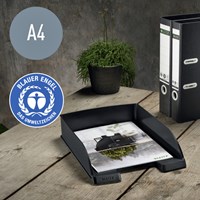 Brievenbak Leitz Recycle A4 zwart stapelbaar groen-1
