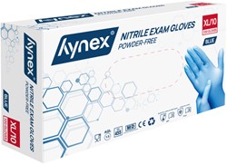 Handschoen Hynex maatXL nitril blauw pak à 100 stuks
