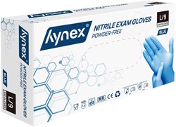 Handschoen Hynex maatL nitril blauw pak à 100 stuks