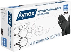 Handschoen Hynex maatM nitril zwart pak à 100 stuks