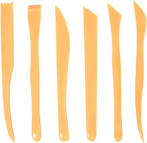 Boetseerspatel Conda set à 6 stuks 20 cm plastic