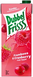 Dubbelfrisss Framboos & Cranberry 1,5 l pak van 8 stuks