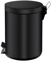 Pedaalemmer zwart 5 liter V-part