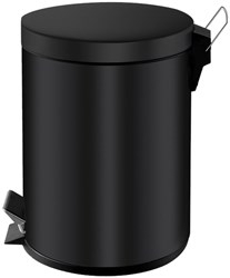 Pedaalemmer zwart 5 liter V-part