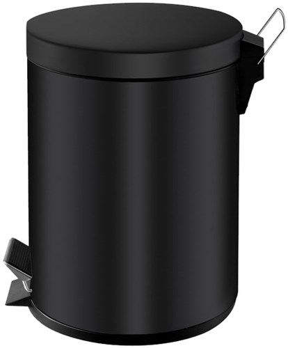 Pedaalemmer zwart 5 liter V-part