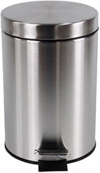 Afvalbak BRASQ pedaalemmer 20 liter RVS