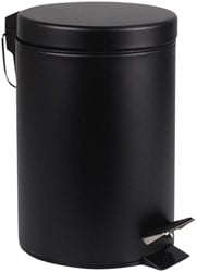 Pedaalemmer 12 liter zwart