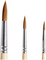 Penseel Qrea synthetisch haar set à 3 breedtes-3