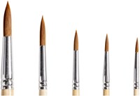 Penseel Qrea synthetisch haar set à 5 breedtes-5