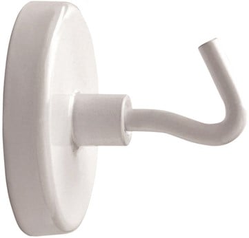 Magneet met haak MAUL 36mm trekkracht 6kg wit-2