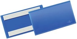 Documenthoes Durable zelfklevend 150x67mm blauw