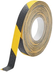 Anti slip tape 25mmx15m geel-zwart