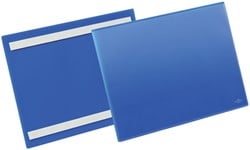 Documenthoes Durable zelfklevend A4 liggend blauw