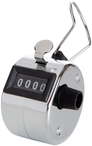 Handteller Perel met cijfers 0 tot 9999 zilver-2